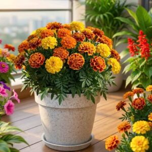 French Marigold Bonaza Mix Pack Of 1000 Seeds F1 Imported